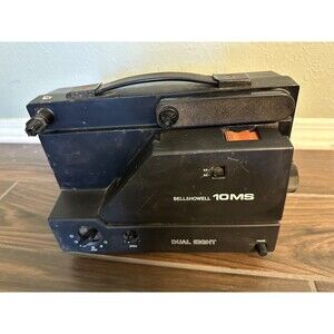 Bell & Howell 10MS 8mm Dual Super Variable Speed Black Projector Collectible